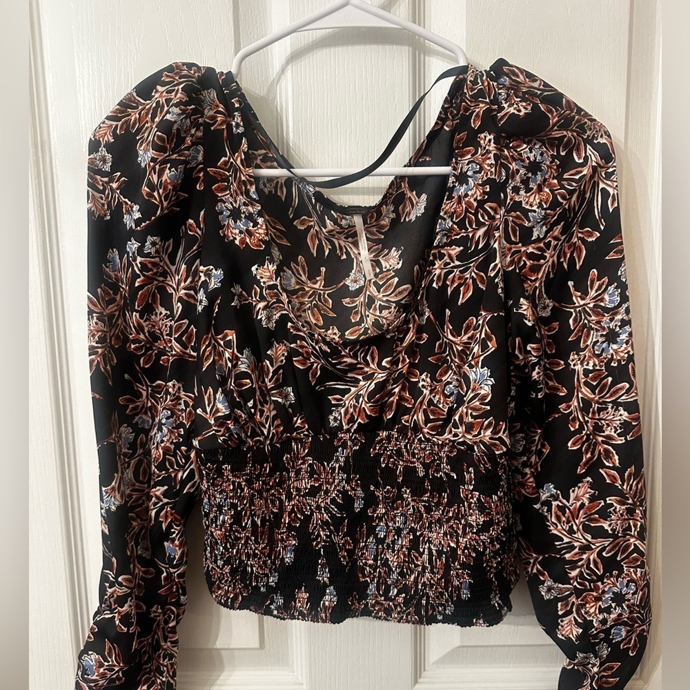 Free People Santiago Print Blouse, size small - Picture 3 of 7